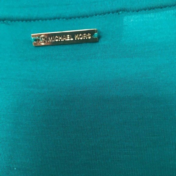 Michael Kors slik Top with cotton sleeves and back - Picture 3 of 3